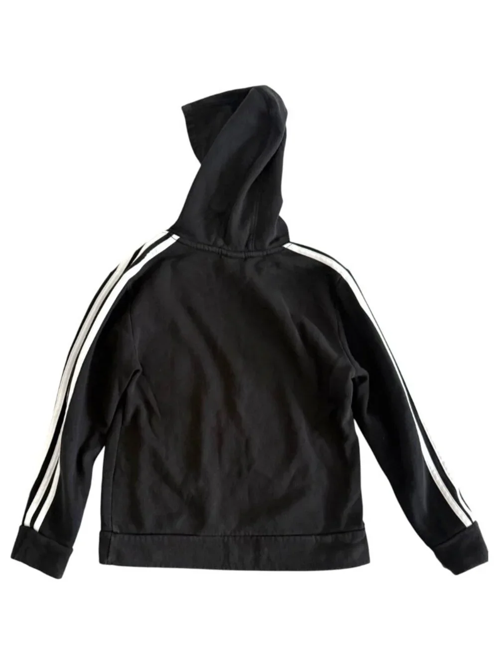 Adidas Youth Black Pullover Hoodie with Logo‎ Print